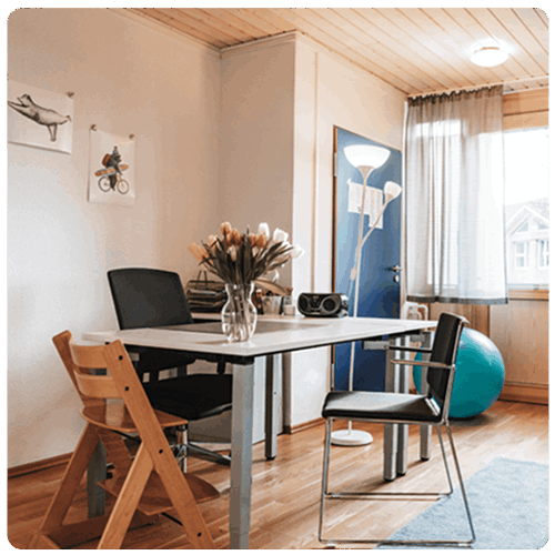 Therapieraum der Logopädiepraxis Lindenberg in Syke